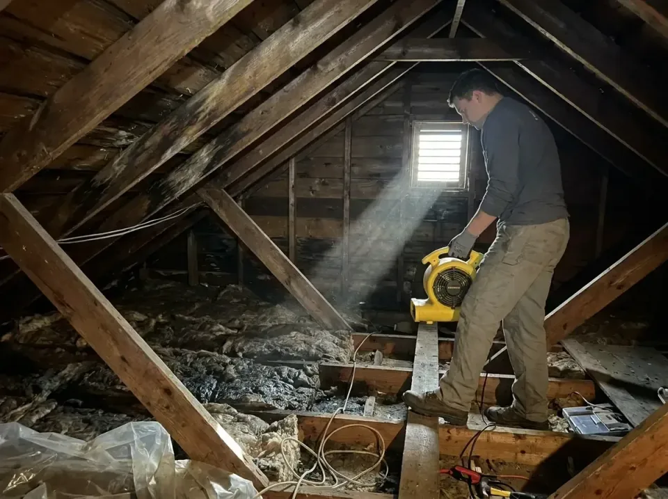 attic-water-damage-drying-proc-007 — frequently asked questions, Emergency Water Extraction & 24/7 Flood Response in Weimar,…